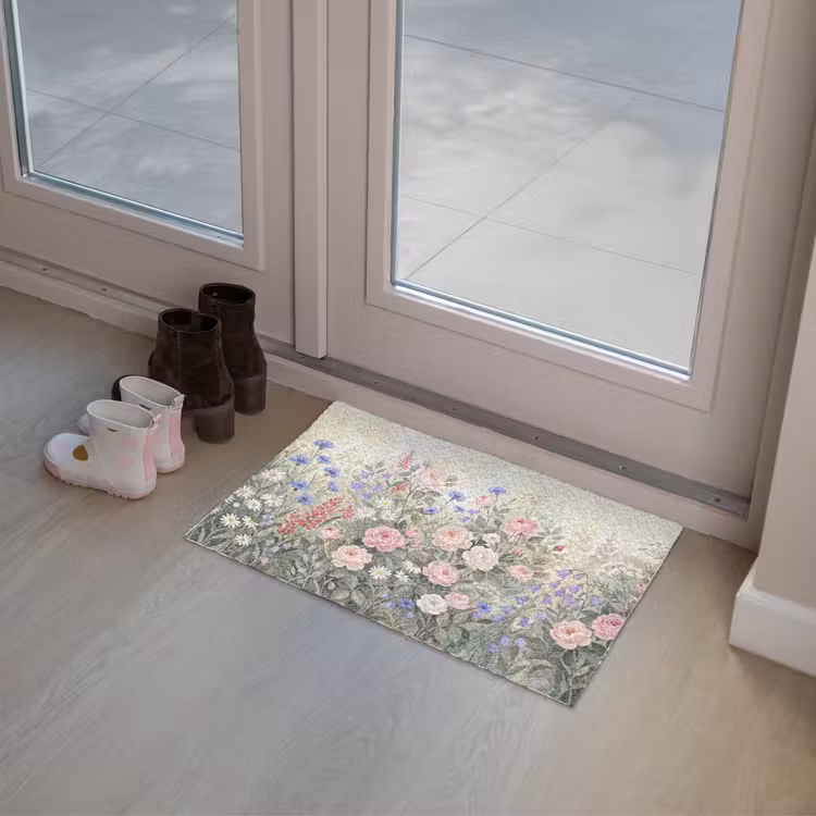 Bloemen - Tuin - Natuur - Kleurrijk Deurmat klein -sfeer3