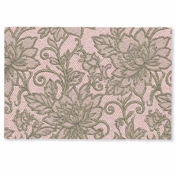 Bloemen - Kant - Patroon - Klassiek - Groen Deurmat klein -zkaufland3d