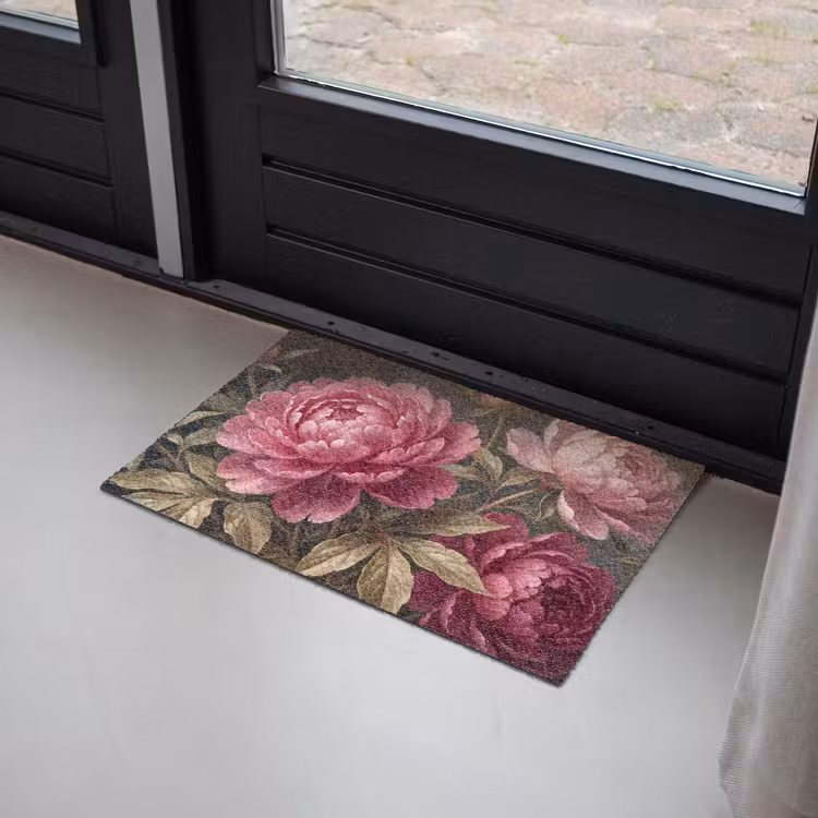Bloemen - Roze - Klassiek - Natuur Deurmat klein -sfeer2