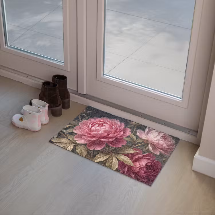 Bloemen - Roze - Klassiek - Natuur Deurmat klein -sfeer3