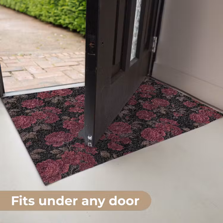 Bloemen - Roos - Patroon - Klassiek - Rood Deurmat klein -USP_EN