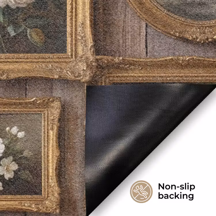 Bloemen - Rozen - Klassiek - Vaas - Kleurrijk Deurmat klein -antislip_EN