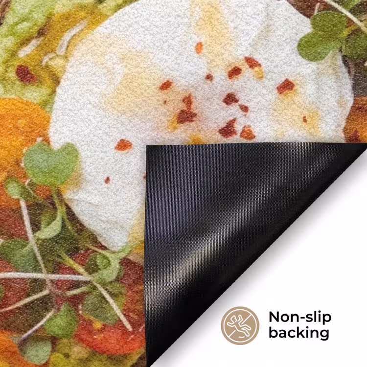 Eten - Brood - Ontbijt - Modern - Kleurrijk Deurmat klein -antislip_EN