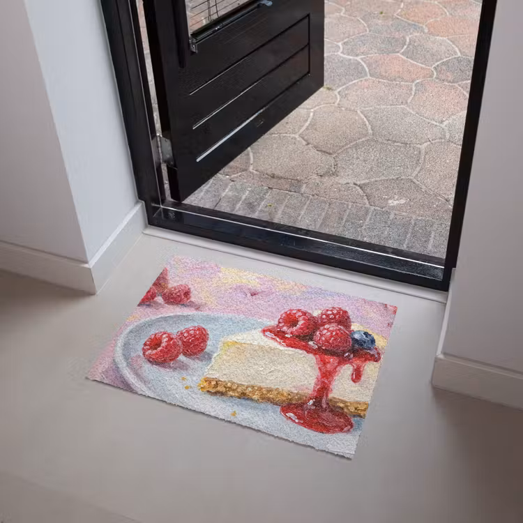 Eten - Cheesecake - Bessen - Abstract - Roze Deurmat klein -sfeer5
