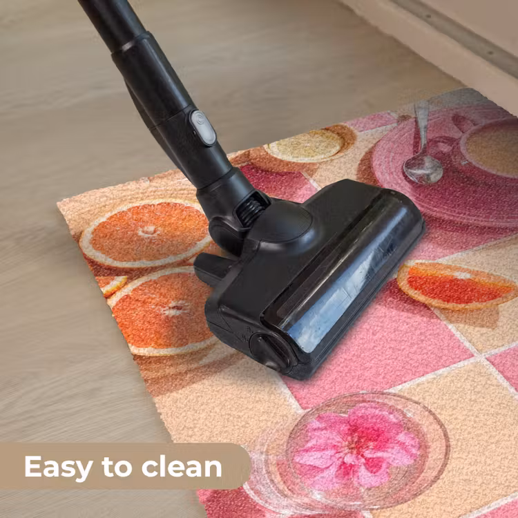 Eten - Citrusvruchten - Stillevens - Roze - Oranje Deurmat klein -reinigen_EN