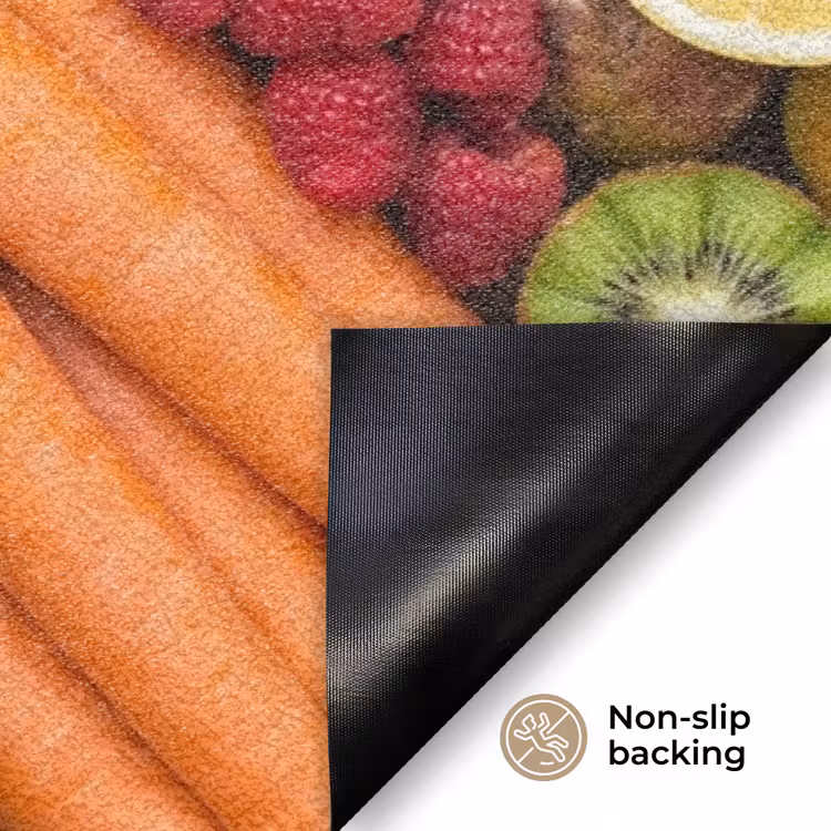 Eten - Fruit - Groenten - Vers - Kleurrijk Deurmat klein -antislip_EN
