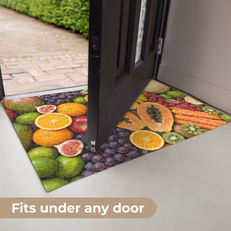 Eten - Fruit - Groenten - Vers - Kleurrijk Deurmat klein -USP_EN