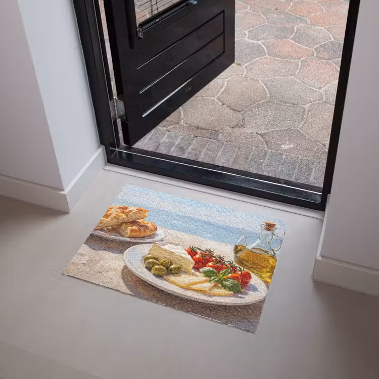Eten - Middellandse Zee - Natuur - Geschilderd Deurmat klein -sfeer5
