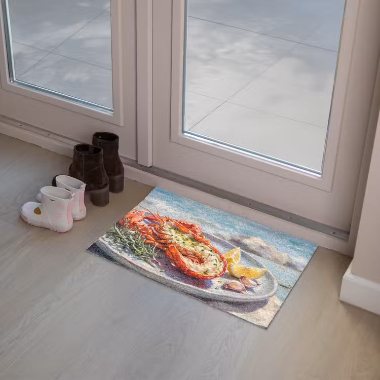 Eten - Zee - Kust - Modern - Blauw Deurmat klein -sfeer3