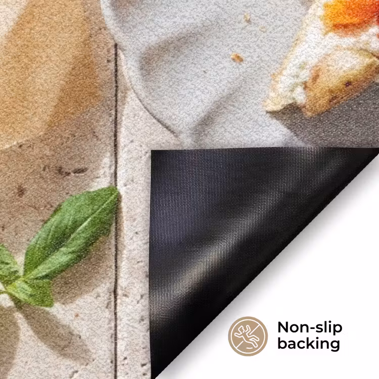 Eten - Tomaten - Basilicum - Maaltijd - Vers Deurmat klein -antislip_EN