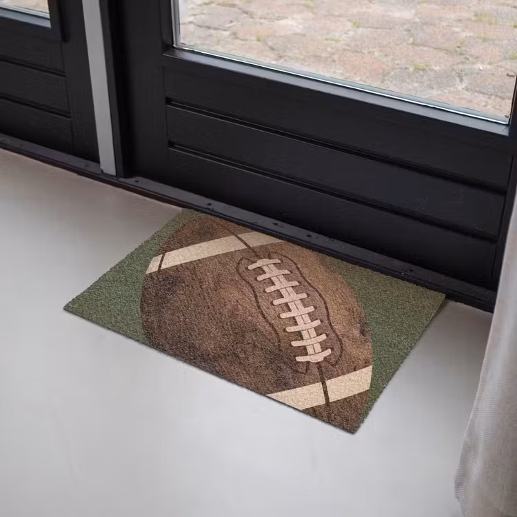 Football - Hout - Sport - Groen Deurmat klein -sfeer2
