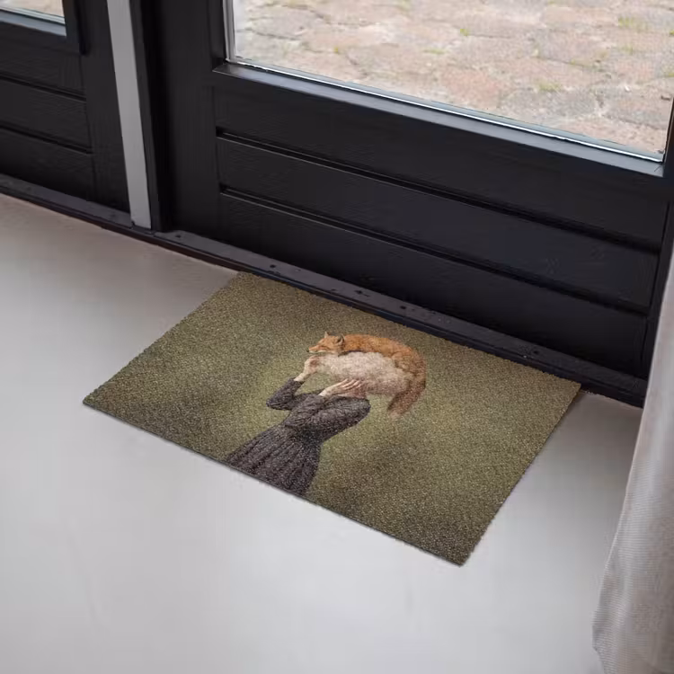 Vos - Surrealistisch - Groen Deurmat klein -sfeer2
