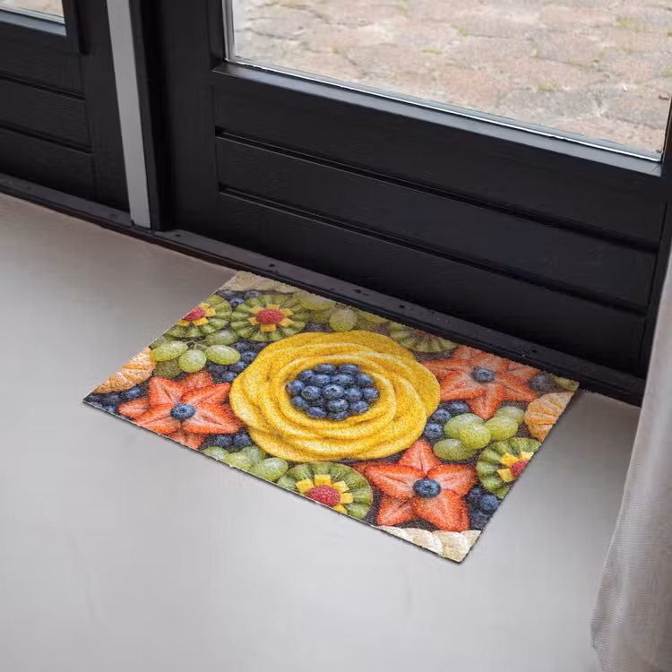 Fruit - Arrangement - Gezond - Kleurrijk - Eten Deurmat klein -sfeer2