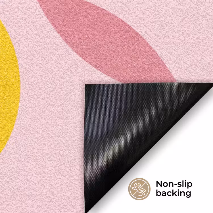 Fruit - Tak - Natuur - Abstract - Roze Deurmat klein -antislip_EN
