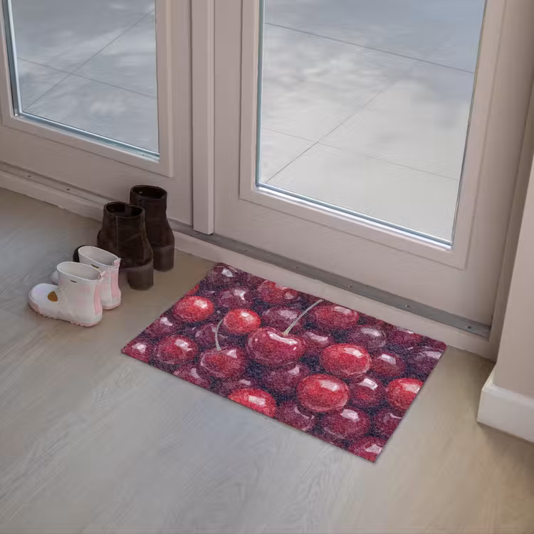 Fruit - Kersen - Eten - Modern - Rood Deurmat klein -sfeer3