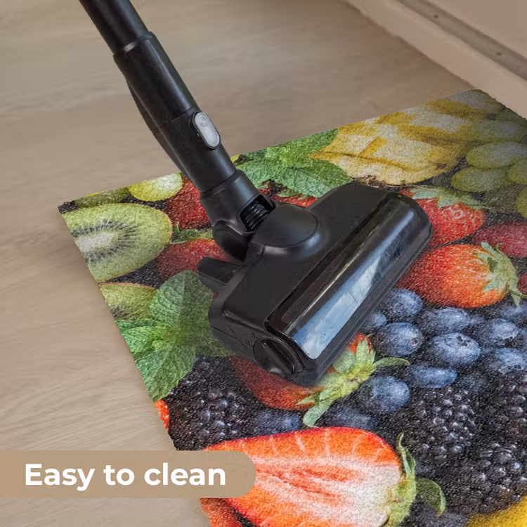 Fruit - Vers - Kleurrijk - Eten Deurmat klein -reinigen_EN