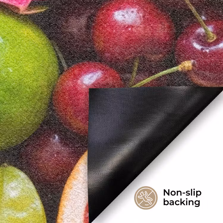 Fruit - Assortiment - Vers - Gezond - Kleurrijk Deurmat klein -antislip_EN