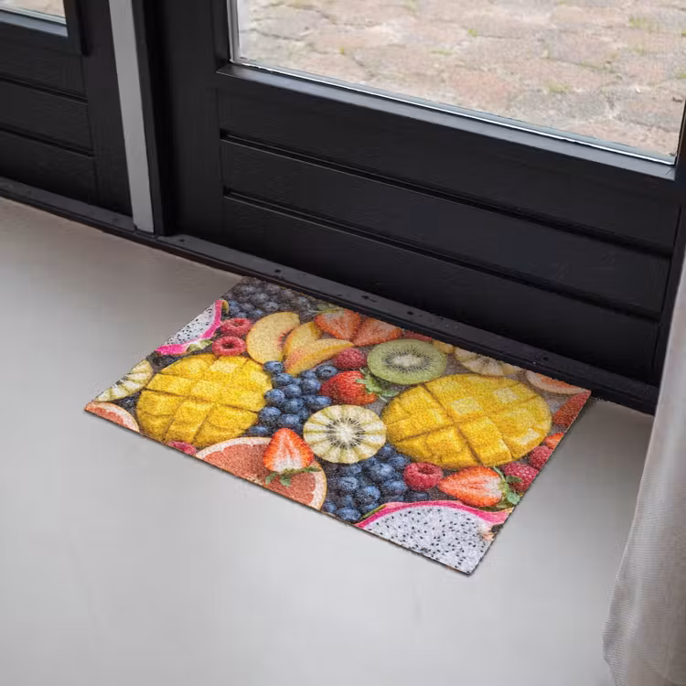 Fruit - Versneden - Kleurrijk - Eten - Gezond Deurmat klein -sfeer2