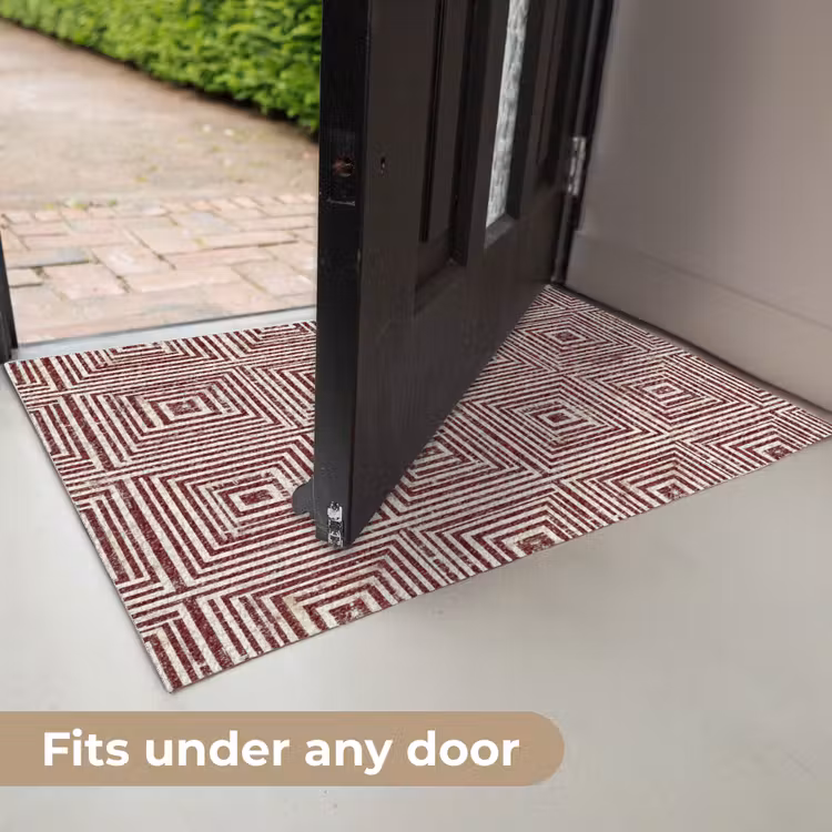 Geometrisch - Patroon - Rood Deurmat klein 898 -USP_EN