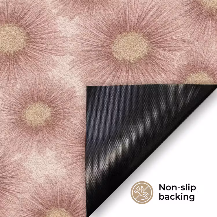 Gerbera - Bloemen - Roze Deurmat klein 898 -antislip_EN