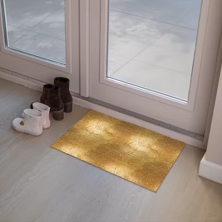 Bladgoud - Vintage - Textuur - Warm Goud Deurmat klein 898 -sfeer3