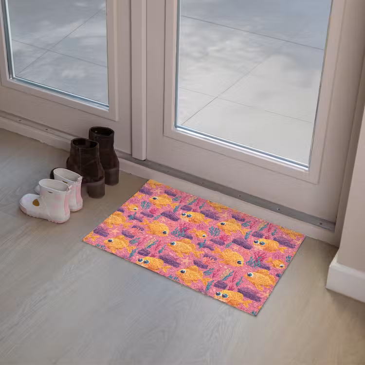 Goudvissen - Koraal - Kleurrijk Deurmat klein 898 -sfeer3