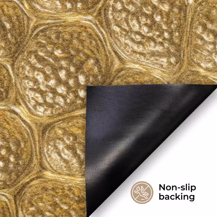 Gehamerd - Mozaïek - Antiek - Goud Deurmat klein 898 -antislip_EN