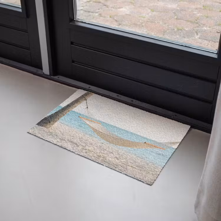 Hangmat - Strand - Wit Deurmat klein -sfeer2