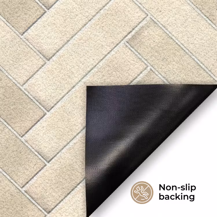Visgraat - Wandtegel - Licht Beige Deurmat klein 898 -antislip_EN