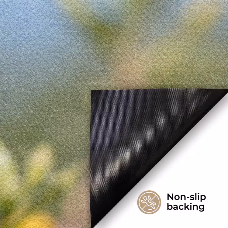 Kolibrie - Bloem - Natuur - Groen Deurmat klein -antislip_EN