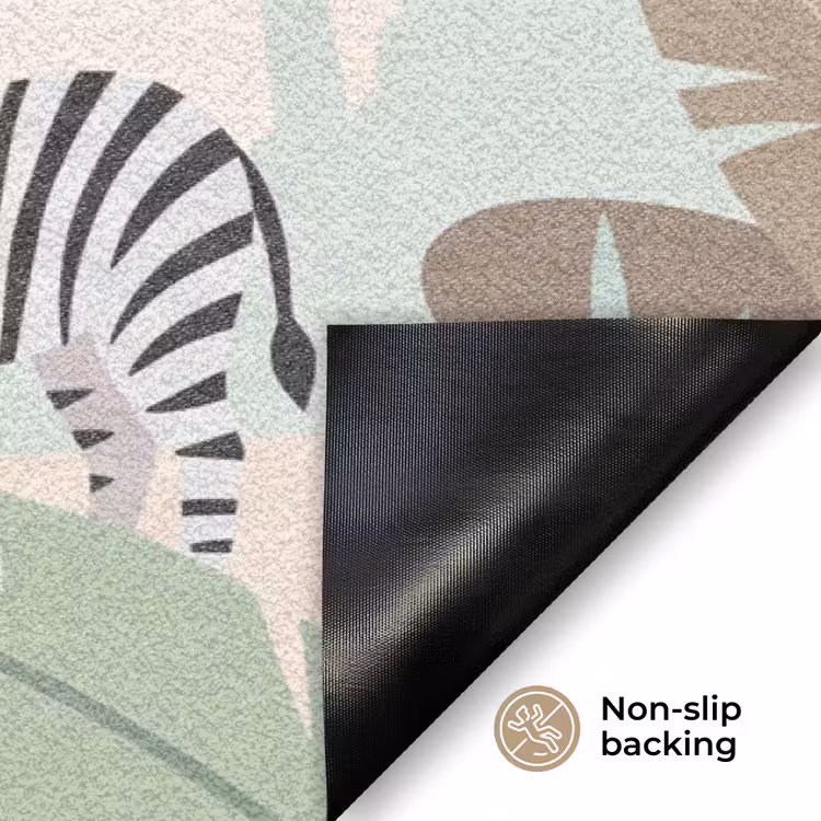Jungle - Dieren - Groen Deurmat klein -antislip_EN