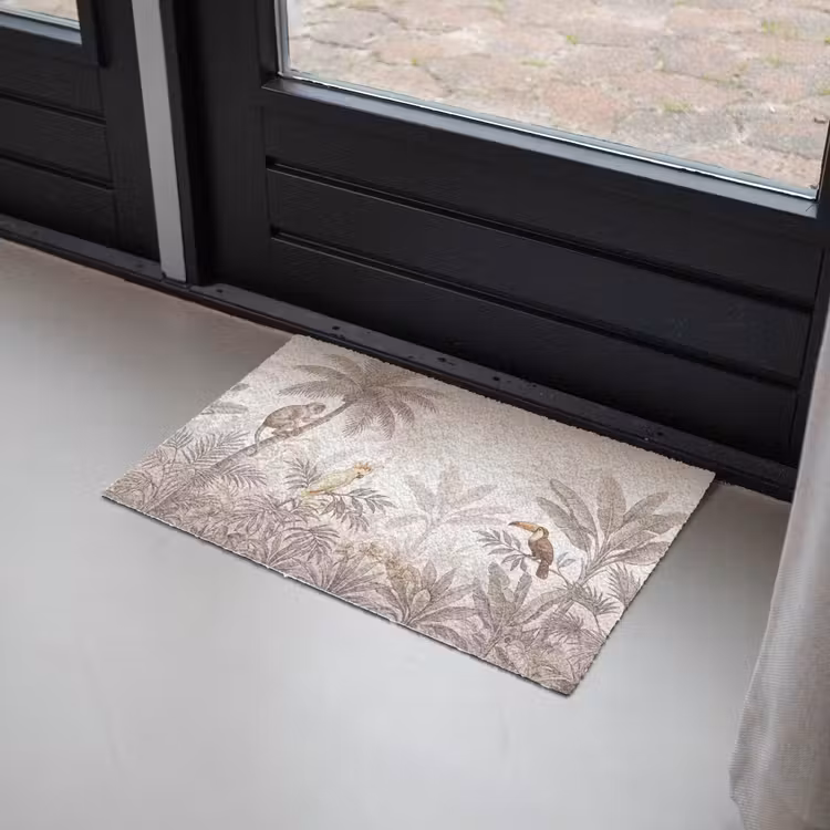 Jungle - Dieren - Palmbomen Deurmat klein -sfeer2