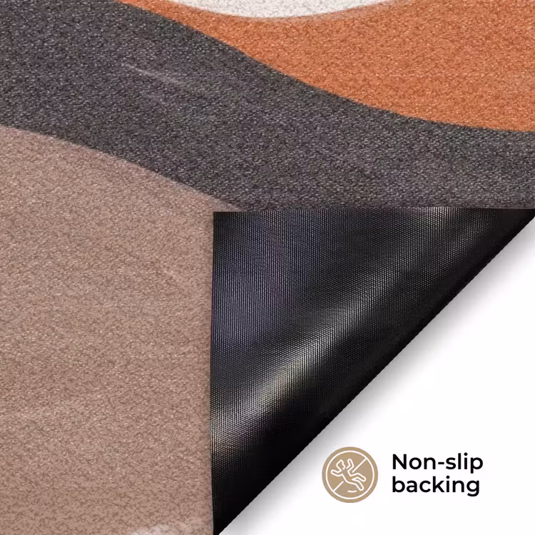 Landschap - Heuvels - Zon - Abstract - Oranje Deurmat klein -antislip_EN
