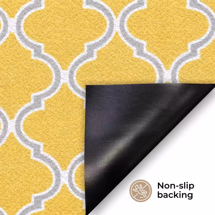 Lantaarn - Arabesk - Elegant - Geel Deurmat klein 898 -antislip_EN