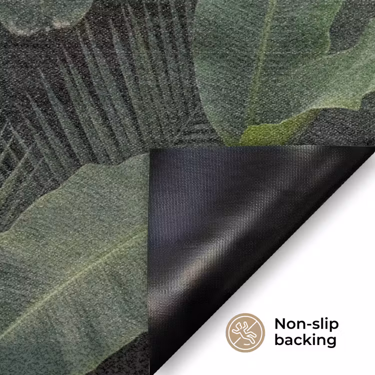 Bladeren - Groen - Tropisch - Natuur Deurmat klein -antislip_EN