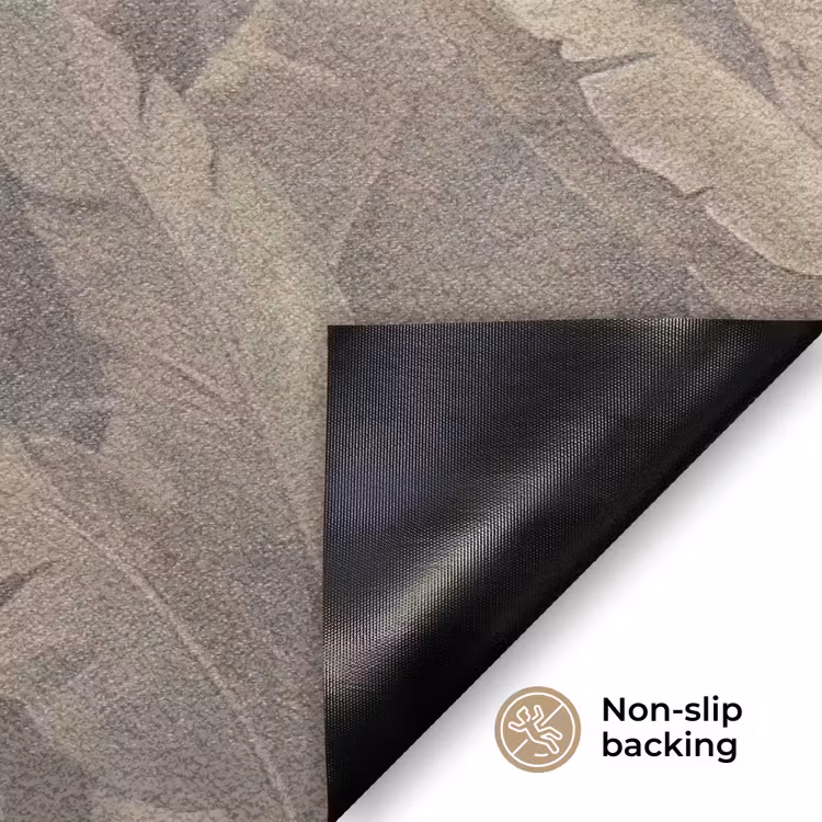 Bladeren - Tropisch - Natuur - Modern - Beige Deurmat klein -antislip_EN