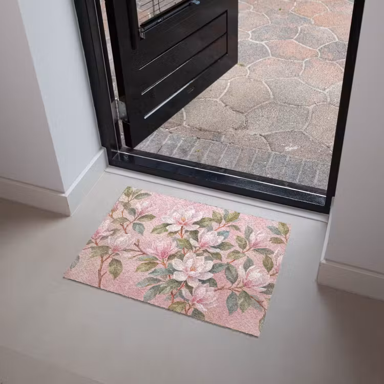 Magnolia's - Patroon - Roze Deurmat klein -sfeer5