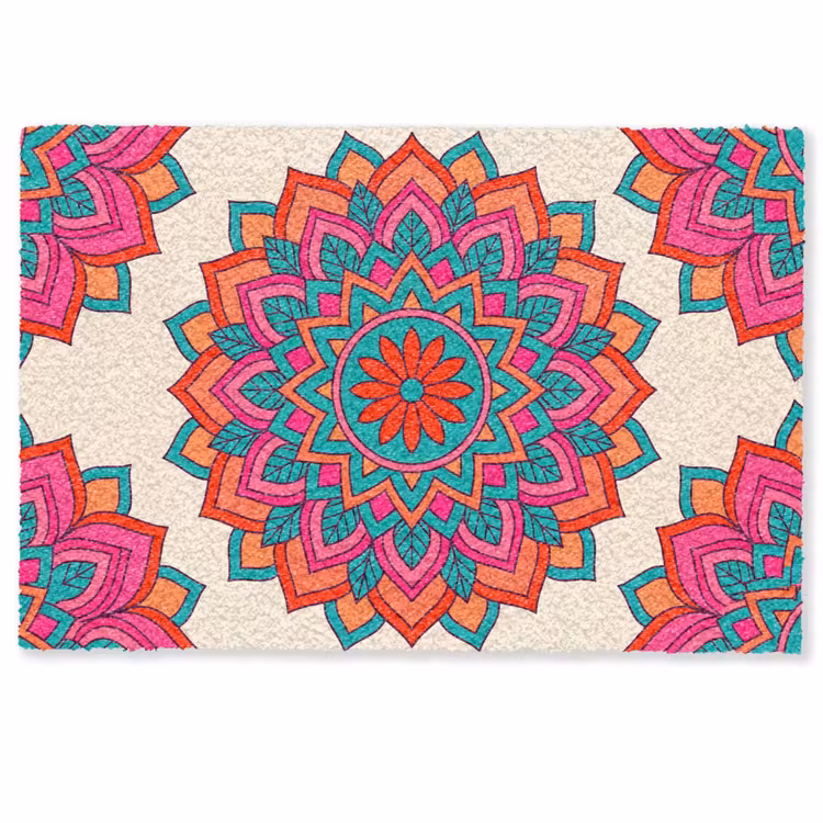 Mandala - Patroon - Abstract - Kleurrijk - Modern Deurmat klein -zkaufland3d
