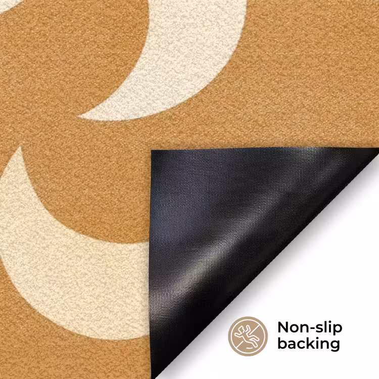 Manen - Patroon - Oker Deurmat klein 898 -antislip_EN