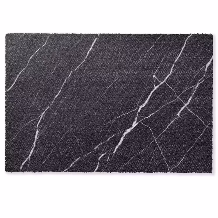 Marmer - Patroon - Abstract - Modern - Zwart Deurmat klein -zkaufland3d