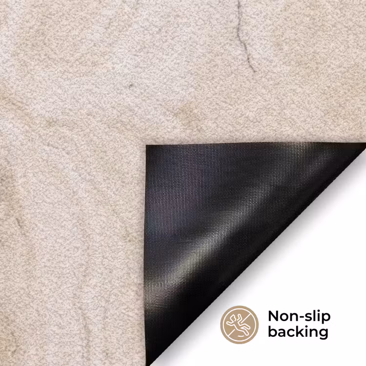 Marmer - Patroon - Beige - Steen - Abstract Deurmat klein -antislip_EN