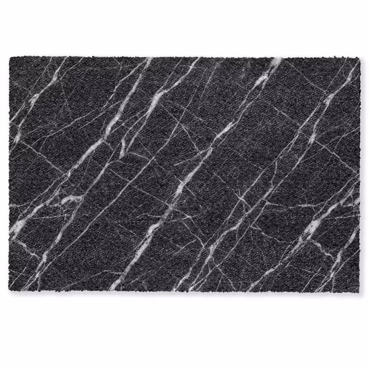 Marmer - Aders - Abstract - Zwart Deurmat klein -zkaufland3d