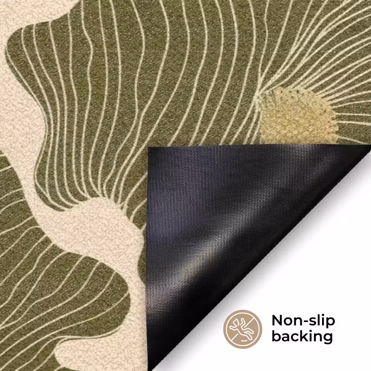 Modern - Abstract - Groen Deurmat klein 898 -antislip_EN