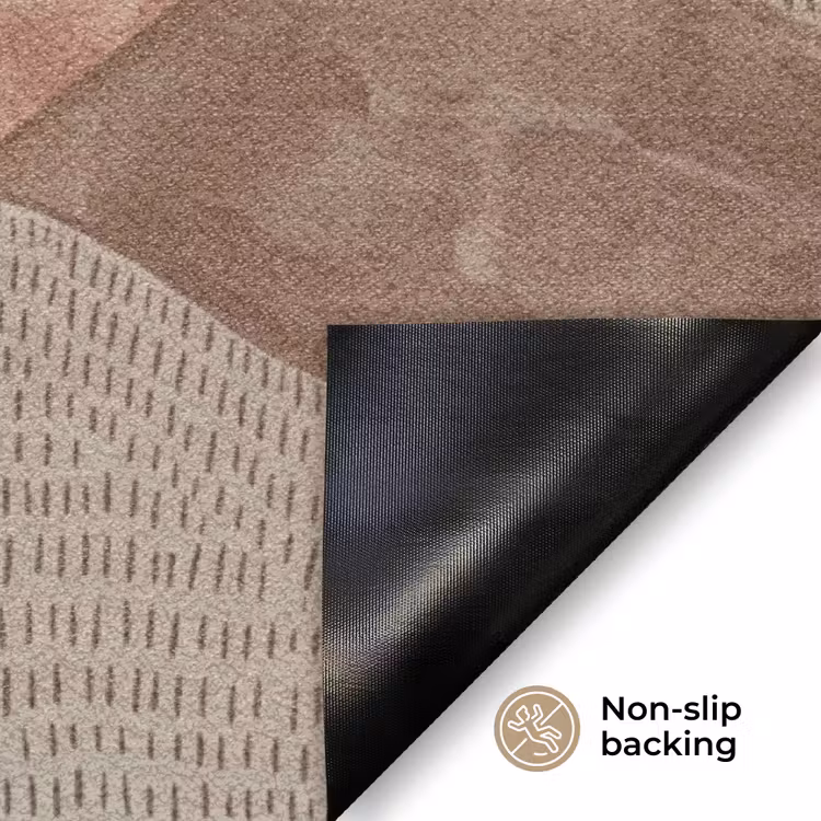 Modern - Heuvels - Terracotta Deurmat klein -antislip_EN
