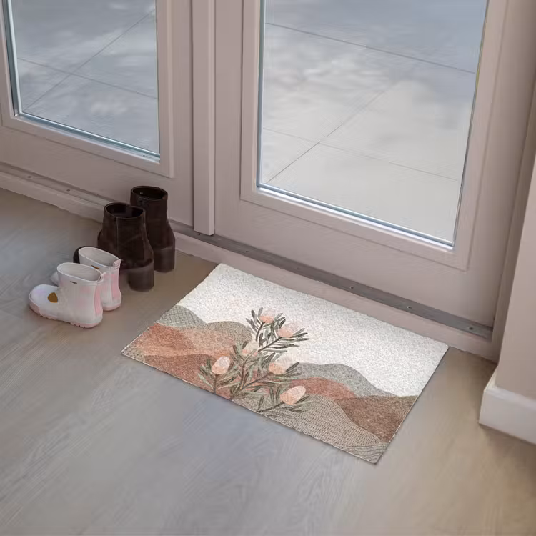Modern - Heuvels - Terracotta Deurmat klein -sfeer3