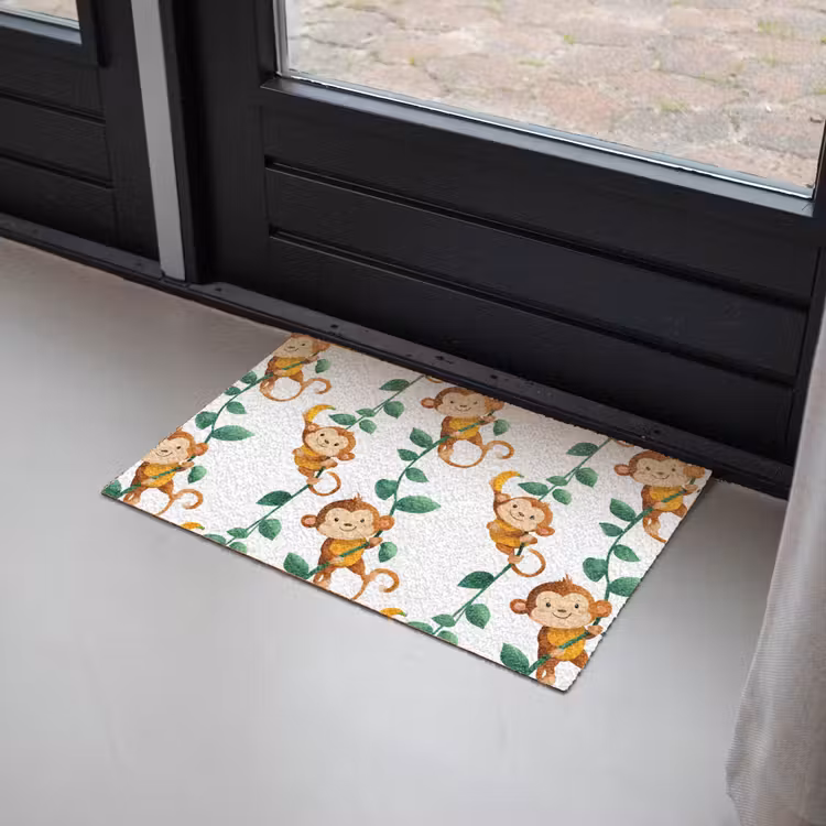 Apen - Lianen - Kleurrijk Deurmat klein 898 -sfeer2