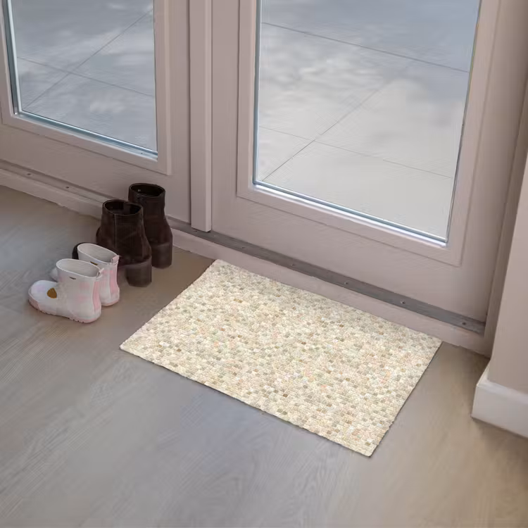 Mozaïek - Patroon - Beige Deurmat klein 898 -sfeer3