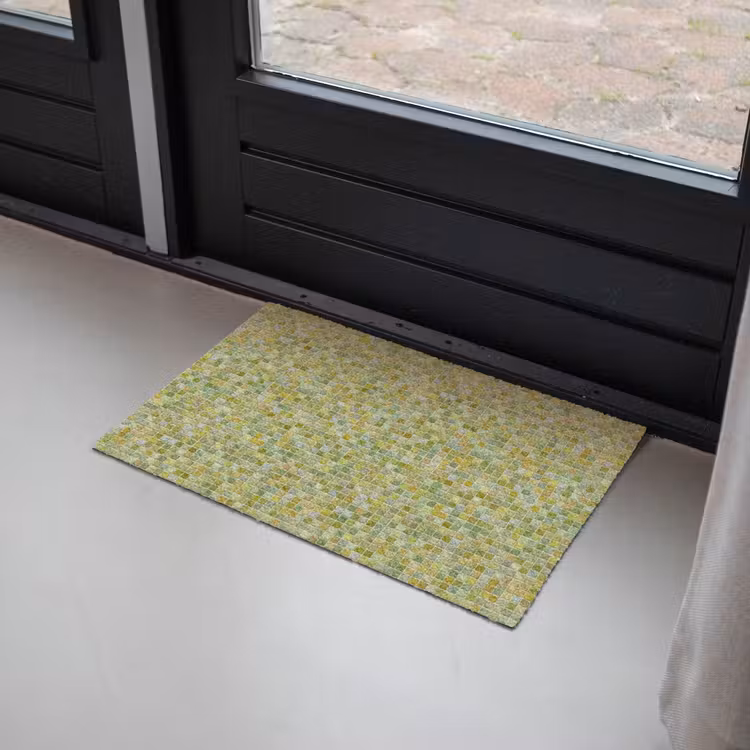 Mozaïek - Patroon - Groen Deurmat klein 898 -sfeer2