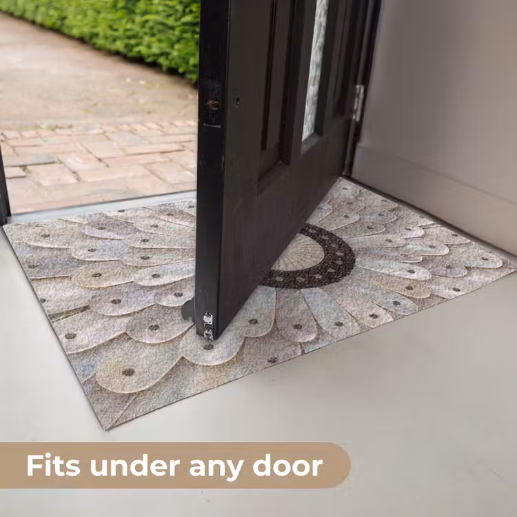 Parelmoer - Patroon - Decoratie - Ambacht - Wit Deurmat klein -USP_EN