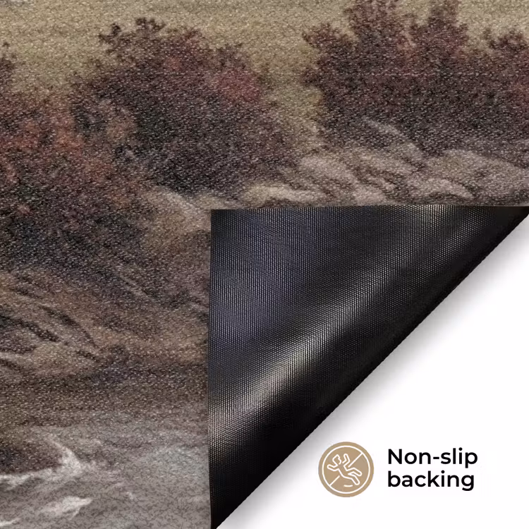 Berglandschap - Meer - Bergen - Vallei - Klassiek Deurmat klein -antislip_EN